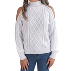 Damen Casual Sweater mit Twist Muster