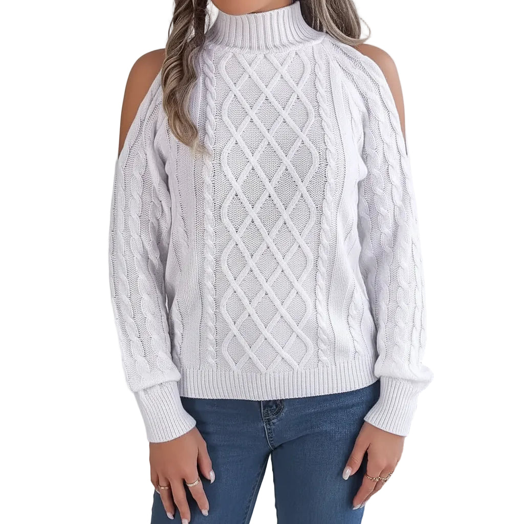 Damen Casual Sweater mit Twist Muster