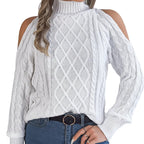 Detail der Laternenärmel am Damen Sweater